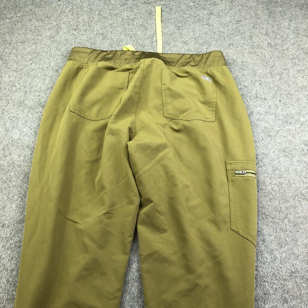 FIGS Scrub Jogger Pants Womens Large Petite Green Zamora Cargo Medical